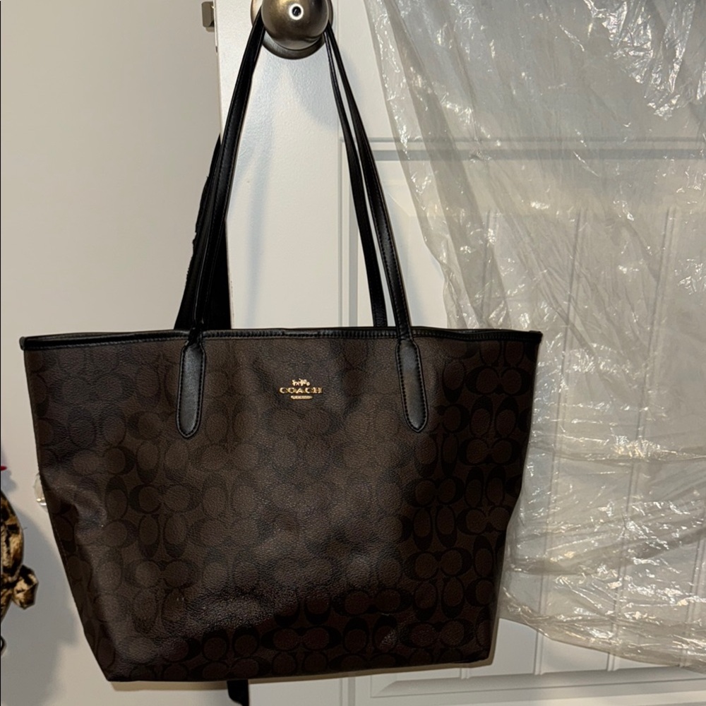 Coach Signature Brown Tote Bag